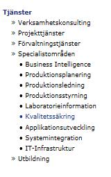 Projektledning QA (verksamhet och IS/IT) Kvalitetsledningssystem