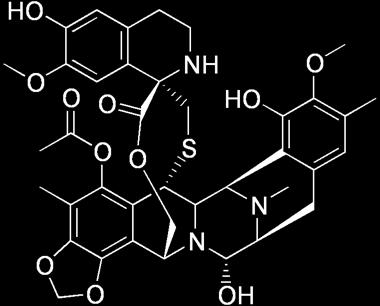 Har endast effekt på leukocyter och används vid leukemier och lymfom Fludarabin Övriga Trabectidin (Yondelis ) Inducerar bildandet av fria syreradikaler nära DNA