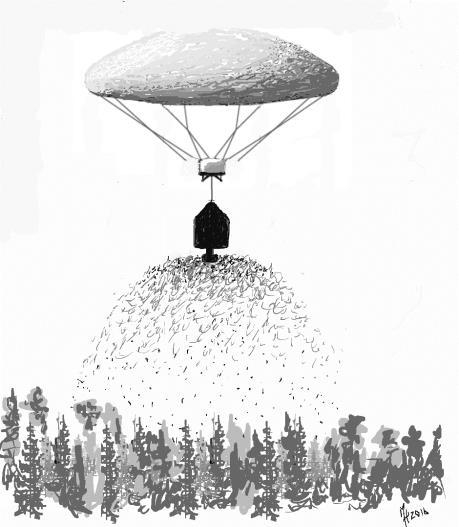 Openings in the net could be used for harvesting and scientific studies of the upper part of the ecosystem (Hagner 2015b). Figure 21.