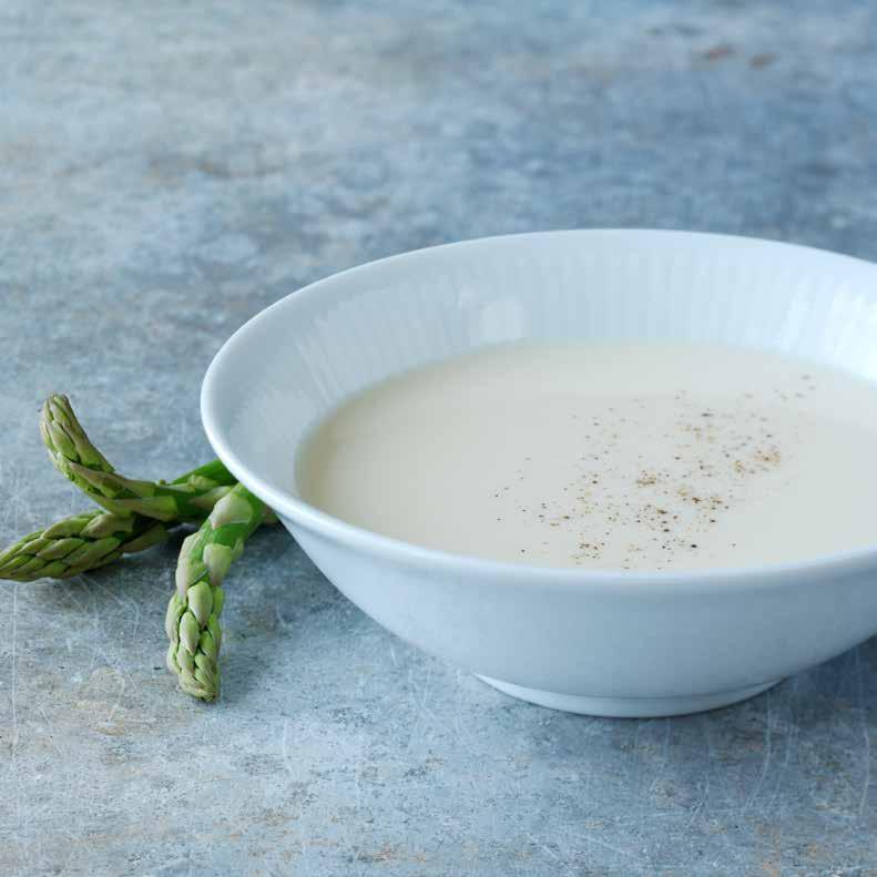 KNORR Roux ljus redning Innehåller vetemjöl och vegetabiliskt fett En klassiker i det franska köket Passar till såser, soppor och stuvningar Doseras direkt i kokande vätska Ger en bra munkänsla och