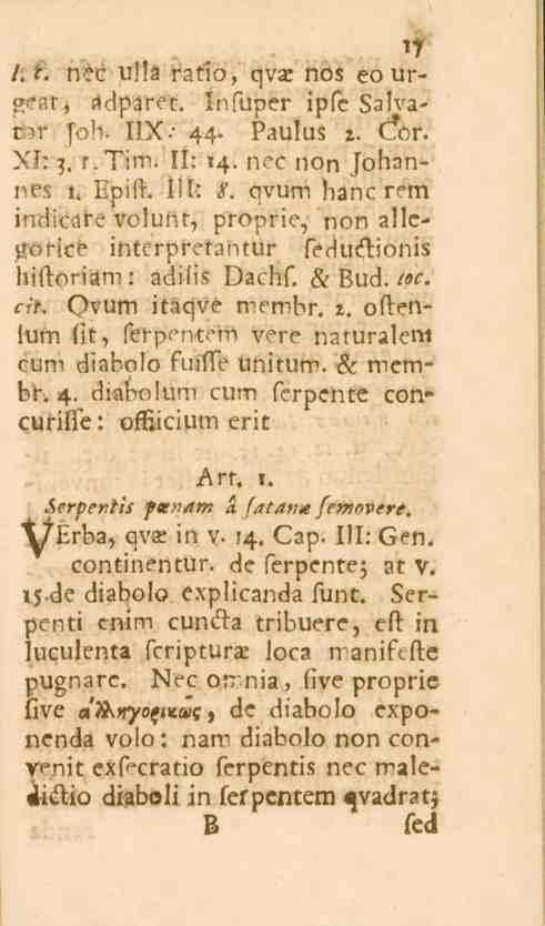 17 /... n_x u]!a ratio, qvse nos couradparet. It.fuper ipfe S_.va_ nr [oh- lix.- 44. Paulus 1. C*or. XI: 3. r.tim. II: 14. nee non Johannes i. Epift. I!I: I".