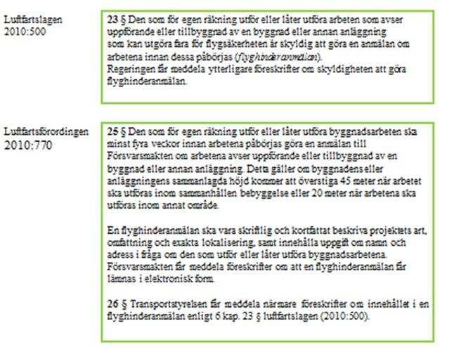 ANVISNING 2017-10-10 1.00 D 2013-010953 3(12) 2.1 Lagstöd 2.2 Framtida krav ± ETOD, ADQ Inom kort måste EU-krav på insamling av data om flyghinder realiseras.