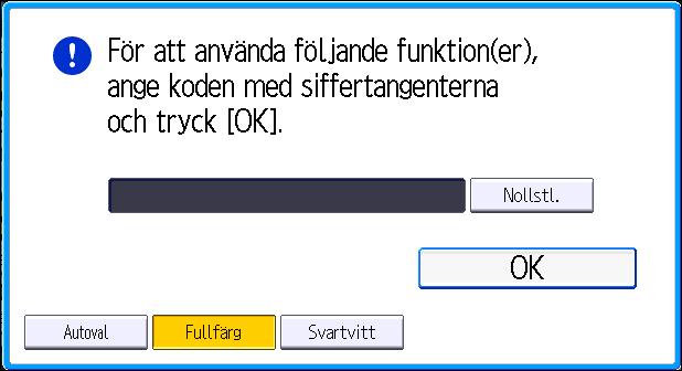 Logga in på maskinen Logga in på maskinen När autentiseringsfönstret visas Om Grundläggande autentisering, Windows-autentisering eller LDAP-autentisering har aktiverats visas autentiseringsfönstret
