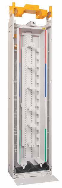 SKARV- OCH KORSKOPPLINGSSYSTEM N3S Nexans Space Saving Solution (N3S) erbjuder enkel, flexibel och kopakt korskoppling, terinering och skarvning av optokablar ed fibertal från 48 upp till 1 000