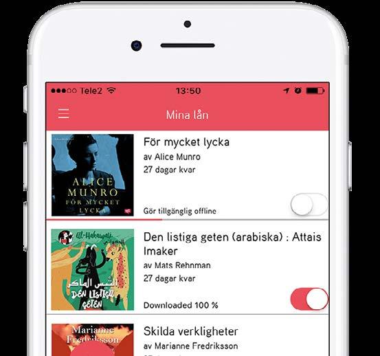se Biblio! Biblio är en gratis ljudboksapp framtagen för biblioteket. I appen kan du söka, utforska, låna och lyssna på ljudböcker - både on- och offline.