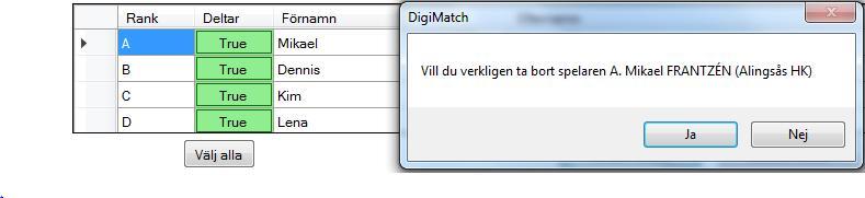 OBS! Du måste ange domare, tidtagare, sekreterare och eventuell delegat med fullständigt för-och