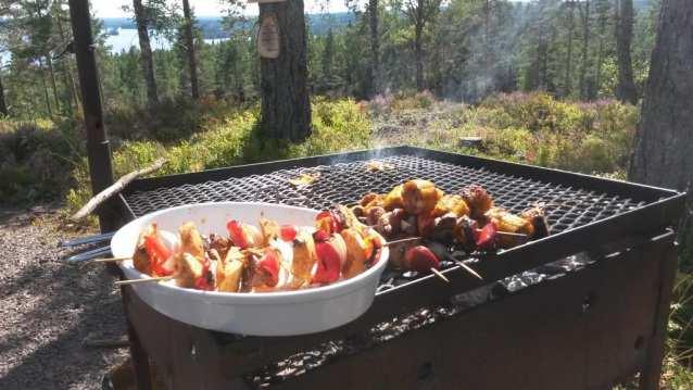 Kl. 12.00 Lunch Det finns tillgång till gasolgrill och gasolplattor på Stora Vildmarksdäcket med grytor, stekpannor och tillbringare.