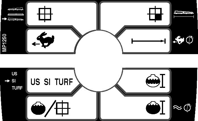 % överströmning enligt CE) Total bredd utan standardsprutsystemet 870 kg 870 kg 539 kg 65 kg 66 l 4 cm. Total area (Totalt område). Boom select (Sprutrampsväljare) 3. Speed (Hastighet) 4.