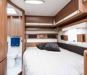 Sovrum Inred husvagnens sovrumsdel utifrån dina egna behov och förutsättningar.