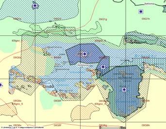 Bilaga 4 SOU 2008:19 Figur 5.1 Översikt över förekommande skyddsområden m.m. i anslutning till Händelö.