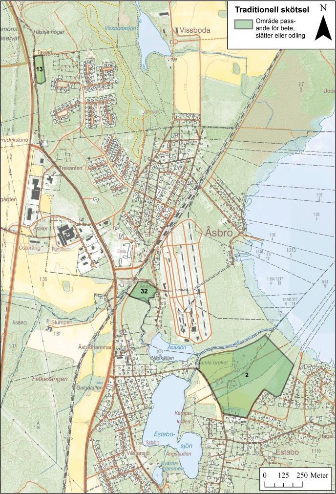 Följande områdens sociala värden bedöms kunna öka med rätt åtgärder: 1, 7, 9, 11, 16, 18, 20, 21, 22, 24 och 26.