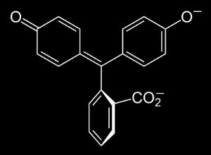 Fenolftaleinets fyra former vid olika ph Creative commons ph<0 ph 0 8,2 ph 8,2-12,0 ph>12,0 Orange Färglös Rosa-lila Färglös Recept för tillverkning av fenolftalin och väteperoxid: Väg upp 1 gram