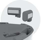 Model s wifi: základňu umiestnite v dosahu routera wifi. 2. Nainštalujte bočnú kefu.