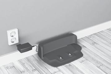 tt vänta för länge kan påverka batterierna. 3. Förvaring (ej inkopplad): Om roboten lagras en längre tid utan att laddas, ta ur batterierna och förvara dem separat.
