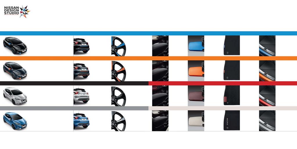 GÖR DIN PERSONLIGA STIL KOMPLETT PERSONANPASSNING AV EXTERIÖREN PERSONANPASSNING AV INTERIÖREN POWER BLUE Sidoskyddslister - KE760-5FABL Dekorlist stötfångare, fram - KE610-5F2BL Undre dekorlist