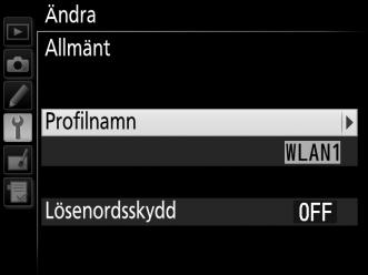 D Redigera profiler Om avtryckaren trycks ned medan menyerna visas, stängs monitorn av och alla ändringar i den aktuella profilen går förlorade.