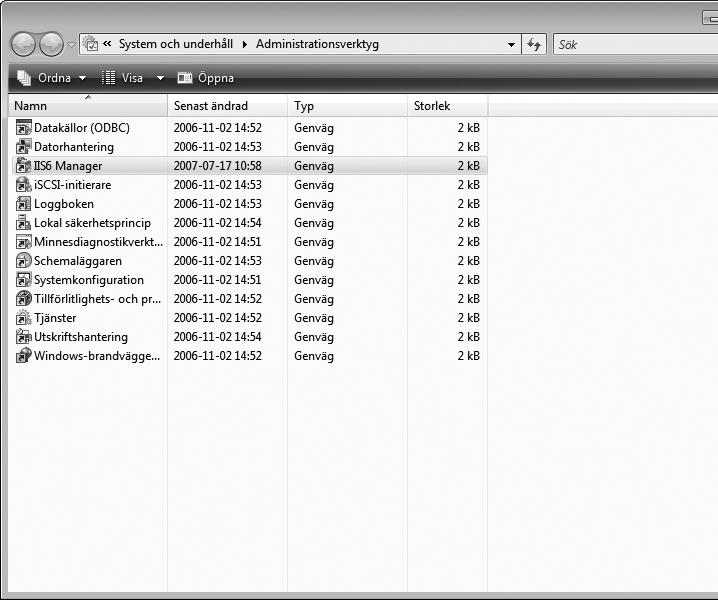 7 Öppna IIS-hanteraren. Dubbelklicka på IIS6 Manager. 8 Klicka på Tillåt.