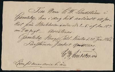 1.1866 och den 20.1.1866, bägge med notering om lösen 6 öre.