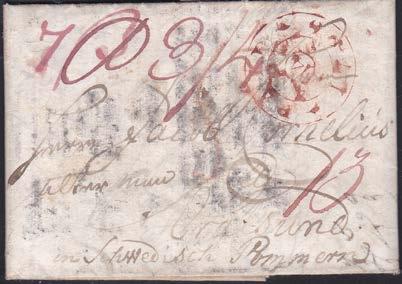(A) 800 92 Fribrev med innehåll daterat 8 mars 1809 sänt från den administrativa delen av Armee du