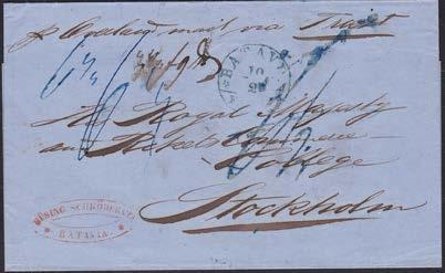 1871 med notering Lösen 68 öre (A) 700 149 Kyrkostaten 1839, Vackert brev med