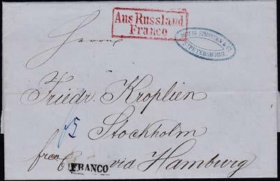 (A) 700 157 Ryssland 1863, Brev med innehåll från St.