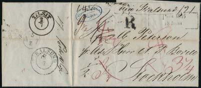 (A) 2000 Förfilateli Samlingar & Poster 189-211 189 Samling Förfilateli Sverige 1792-1846
