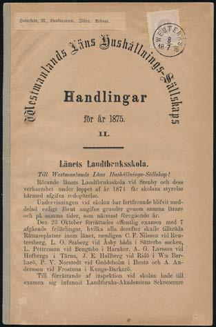 211 Låda med 41 st försändelser av olika slag från Sverige Förfilateli till Ringtyp bla: Adresskort, Isbrev, Registreras,