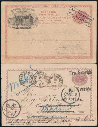 Generalpoststyrelsens Reklamationskontor 1907, Skeppsbrev till Frankrike 1898, Obeställbart, Retour,