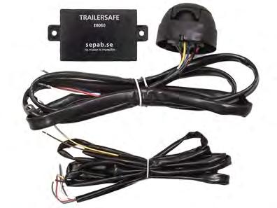 TrailerSafe ansluts direkt till fordonets baklysen utan att störa fordonets elsystem.