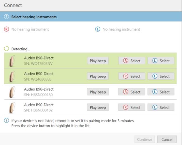 Struktur och navigering Instrumentpanelen och de tre flikarna ovan [Klient], [Hörapparater] och [Anpassning] gör det lätt för dig att navigera och få statusinformation.