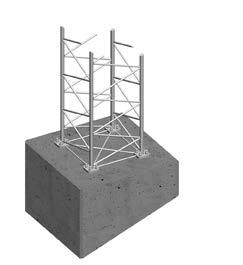 Stolptyp Jordfundament Bergfundament DR NE-K1032-00, 2446 kg NE-K1041-00, 2775 kg NE-K1033-00, 4744 kg DR + 3m NE-K1039-00, 2521 kg NE-K1042-00, 3086 kg NE-K1044-00, 4992 kg DR + 6m NE-K1040-00, 2855