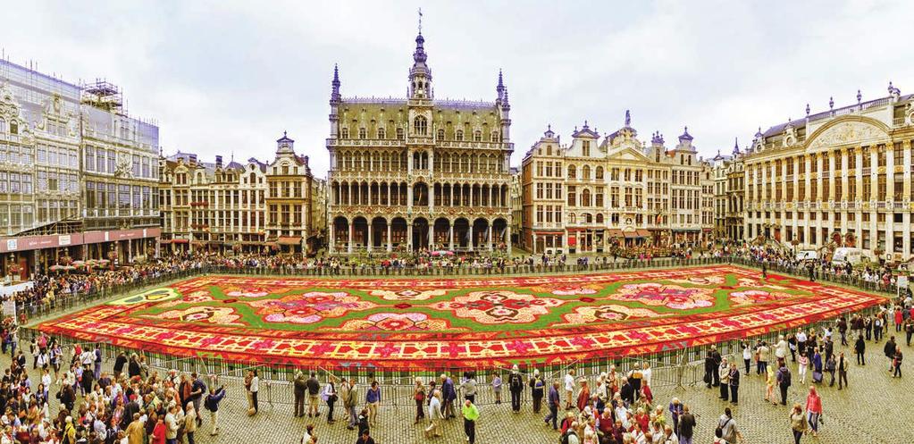 09 BENELUX si Germania 373 Covorul de Flori, Bruxelles, Belgia O zi intreaga pentru a explora orasul Amsterdam Vizite in Germania la Nurnberg, Koln, Valea Rinului si Frankfurt Transport cu autocar cu