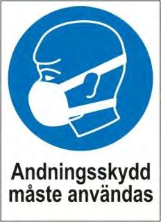 Skyddsskor åste användas Ögonskydd åste användas Skyddshandskar åste användas -0-0 A Plast -0-0 A Plast -0-0 A Plast -0-0 A Plast -0-0 A Plast Hörselskydd åste användas Branddörr skall