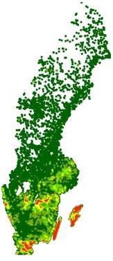 1. Identifiering av var i landskapet naturvårdsnyttan är störst 2.