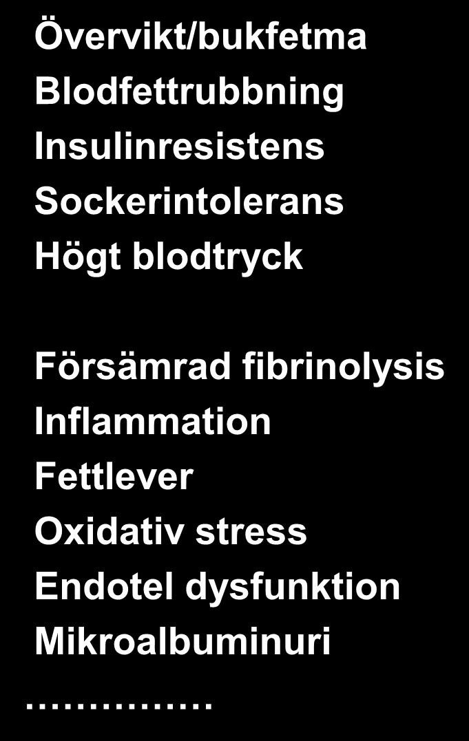 Metabola syndromet - en modern hälsofara