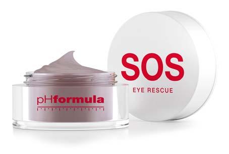 morgon & kväll SOS eye rescue cream SOS eye rescue cream innehåller ett unikt peptidkomplex som deltar i processen för att motverka uppkomst av linjer och rynkor, liksom svullnad och mörka partier i