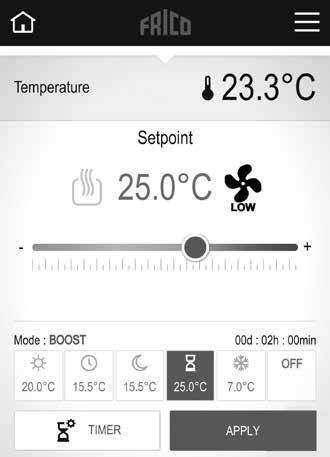 SE Temperaturläge Komfort, reducerat läge (nattläge) eller frysskydd. Inställda värden för läge Komfort och Reducerat tillämpas även i veckoprogram, när sådant används.