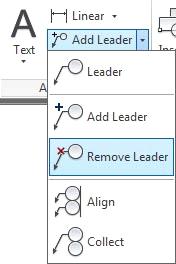 MULTILEADER: Radera en pil ur en Multileader Att radera en ensam Leader-pil är enkelt: Det är bara att klicka på den så den blir markerad och sedan trycka på tangenten Delete.