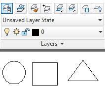 LAYERS: Lager som låter dig sortera linjer i olika behållare Man kan skapa lager i sin ritning. Då kan man ange att vissa linjer ska finnas i ett lager, andra i ett annat.