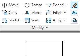 ERASE: Radera saker ur din ritning För att radera saker ur din ritning kan du klicka på verktyget Erase i fältet Modify.