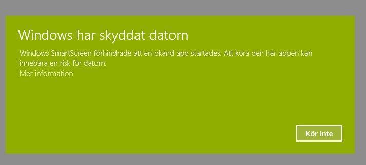 3. Du ser då ungefär följande: Klicka på den nedladdade filen Install_LUQSUS-K_v.3.0b.exe. 4. Du kan därefter möta ett säkerhetsmeddelande: Klicka då på Mer information 5.