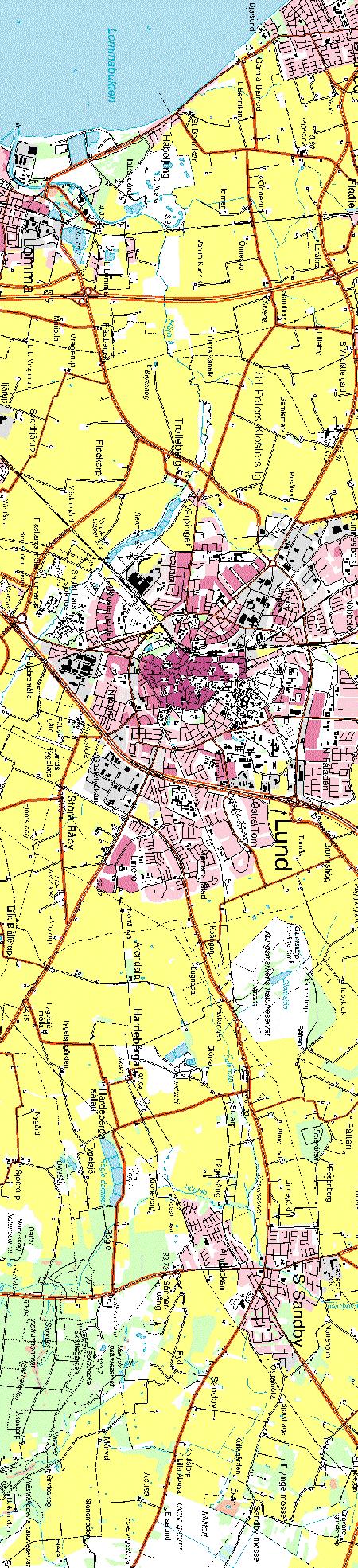 Det största området inom vilket hinder kan påverka flygprocedurer till och från Malmö Airport är MSA-ytan (Minimum Sector Altitude).
