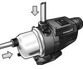 motor/pump, vid upprepade start/stopp (signallampan "Alarm" blinkar) orsakad av: läckage i sugledningen, droppande kran eller rinnande toalett.