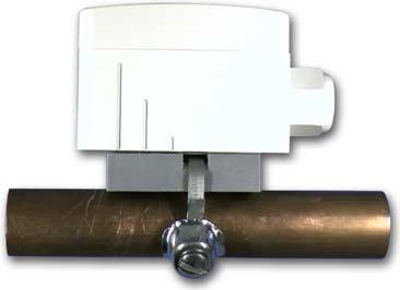 ANLIGGNINGSGIVARE Sensortechnik GmbH 3.6.1 Transmitter 0-10V= eller 4-20mA= Sensor enligt kundönskemål För temperaturmätning på rör. AKTIVA A PASSIVA P VFG54 VFG54 Kapsling Temp.