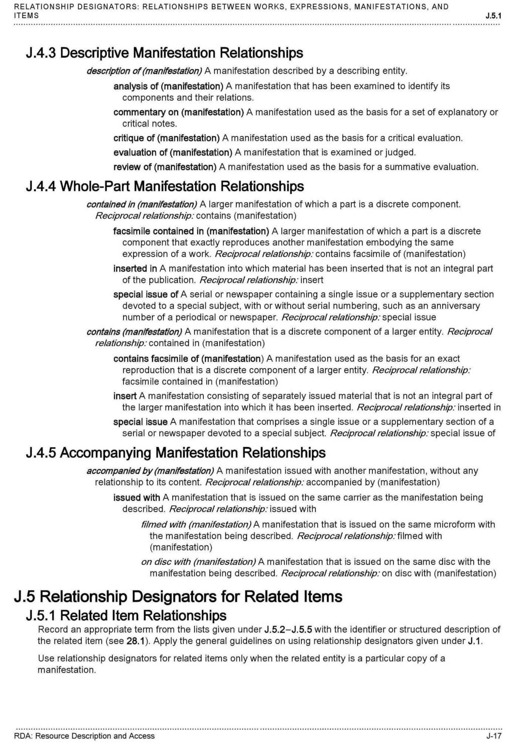 This Appendix is from the RDA Toolkit (www.rdatoolkit.