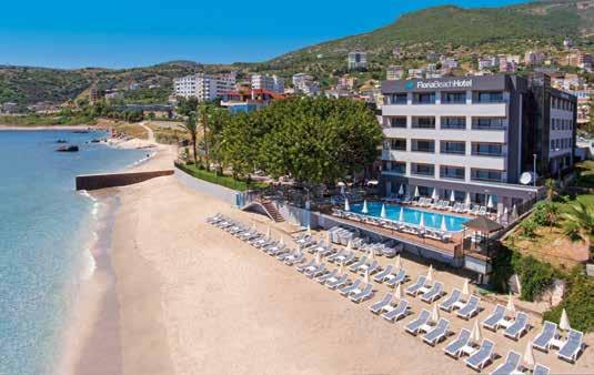 FLORIA BEACH Totalrenoverat direkt på Kleopatrastranden Mysigt poolområde i en härlig trädgård Massor med aktiviteter och rum för upp till sju personer NYHET 2018