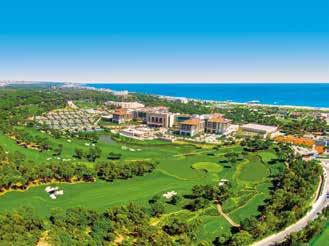 REGNUM CARYA RESORT Ojämförbart lyxhotell i högsta klass REGNUM CARYA RESORT Enormt utbud av aktiviteter och av avslappningsmöjligheter Detta superlyxiga