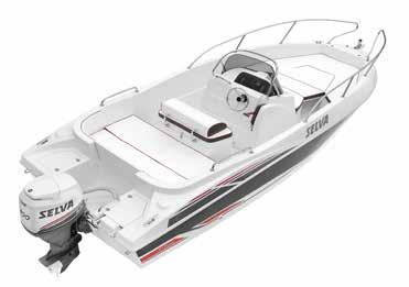 Basinformation Modell Open Classic Line D.5.6 Längd (Lmax) cm 550 Bredd (Bmax) cm 232 Totalhöjd cm 113 Ungefärlig tomvikt kg 620 Rek. motorstyrka hk 60/100 D.5.3 527 210 95 480 40/60 SP ORT IGT O C H BE K VÄ M T Open Classic Line äventyr till havs?