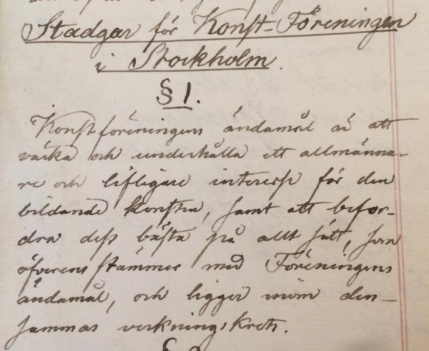 Sveriges Allmänna Konstförening de första 50 åren Konstföreningstanken Konstföreningstanken har sin början redan 100 år innan den vandrar upp till Norden och Sverige.