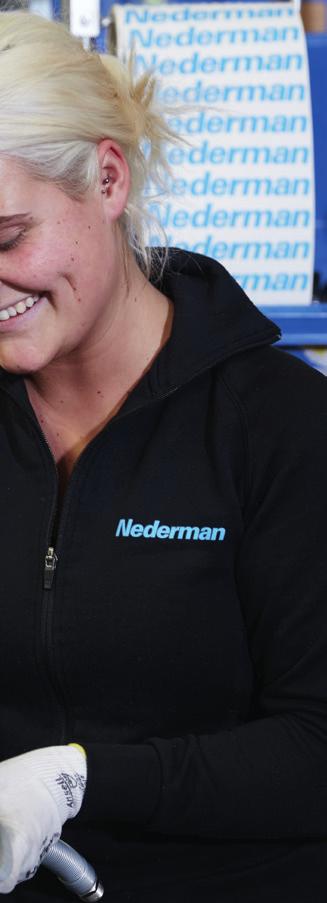 Produkter och lösningar Nedermans erbjudande omfattar allt från enskilda produkter, kompletta lösningar, projektering, installation, driftsättning och service.